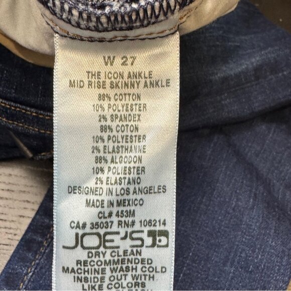 NWT Joe’s Secret Belly The Icon Mid Rise Skinny Ankle Maternity Jeans - Picture 6 of 7